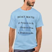Boat-Wiskunde T-shirt (Voorkant)
