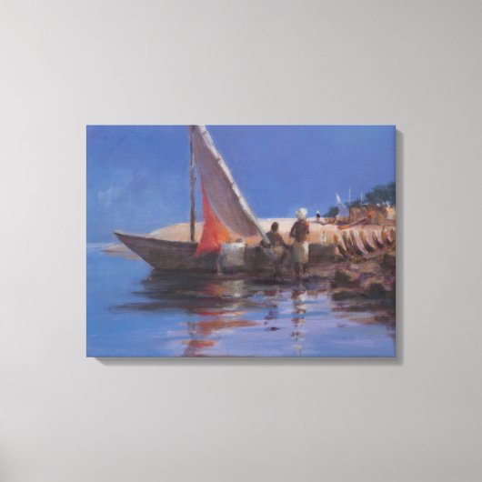 Boat Yard Kilifi 2012 Canvas Afdruk (Voorkant)