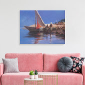 Boat Yard Kilifi 2012 Canvas Afdruk (Insitu (Woonkamer))