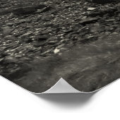 Boat, zwarte zand, Schotland Poster (Hoek)