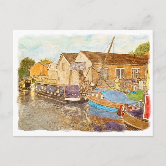 Boatbouwmachines Briefkaart (Voorkant)