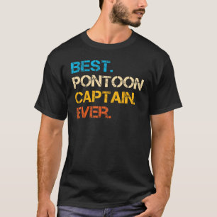Boater beste ponton kapitein ooit Papa varen papa T-shirt