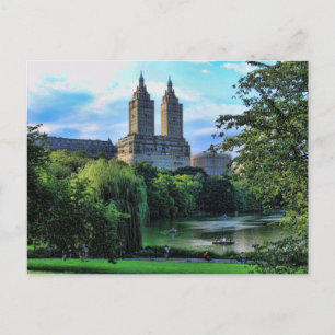 Boaters aan het Central Park Lake, San Remo Briefkaart