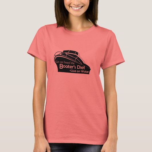 Boater's Diet - wit T-shirt (Voorkant)