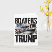 Boaters voor Trump _1 Kaart (Gele Bloem)