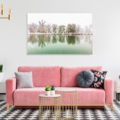 Boathouse, Bospark Canvas Afdruk (Insitu (Woonkamer))