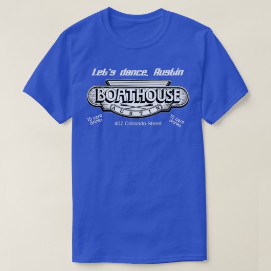 BOATHOUSE Dance Club Austin Texas 80's T-shirt (Design voorkant)