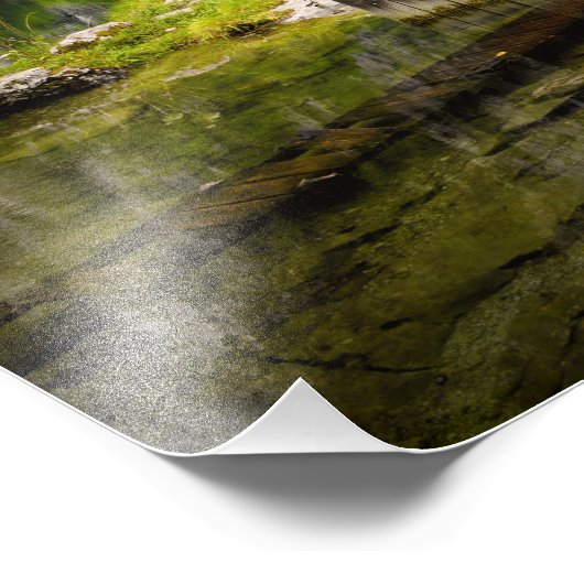 Boathouse in het Obersee-meer in Alpen in Duitslan Foto Afdruk (Hoek)