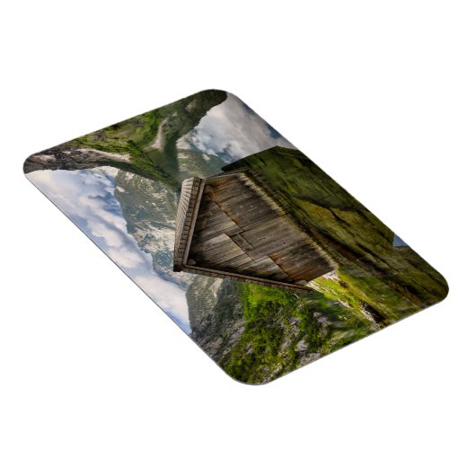 Boathouse in het Obersee-meer in Alpen in Duitslan Magneet (Rechterzijde)