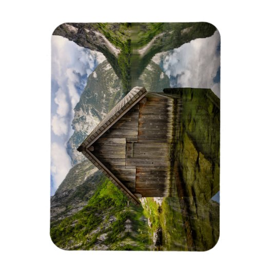 Boathouse in het Obersee-meer in Alpen in Duitslan Magneet (Verticaal)