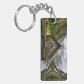 Boathouse in het Obersee-meer in Alpen in Duitslan Sleutelhanger (Voorkant Links)