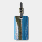 Boathouse naast het Louise-Banff, Canada Bagagelabel (Voorkant verticaal)