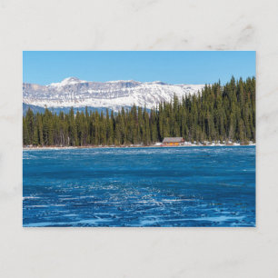 Boathouse naast het Louise-Banff, Canada Briefkaart