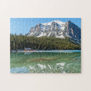 Boathouse naast het Louise-Banff, Canada Legpuzzel