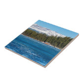 Boathouse naast het Louise-Banff, Canada Tegeltje (Zijkant)