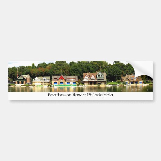 Boathouse Row Bumpersticker (Voorkant)
