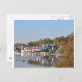 Boathouse Row Philadelphia Briefkaart (Voorkant / Achterkant)