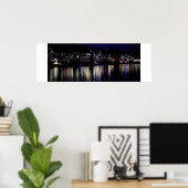 Boathouse Row, Philadelphia, op de Schuylkill-rivi Poster (Thuiskantoor)