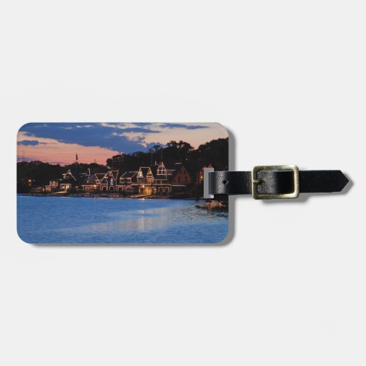 Boathouse Row schemk Bagagelabel (Voorkant horizontaal)