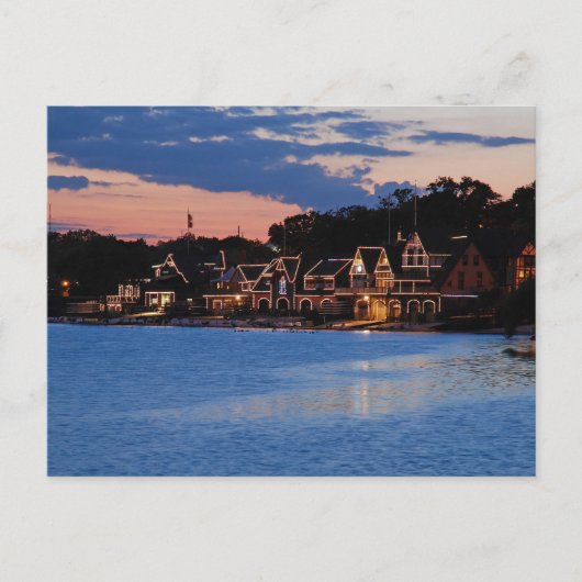 Boathouse Row schemk Briefkaart (Voorkant)