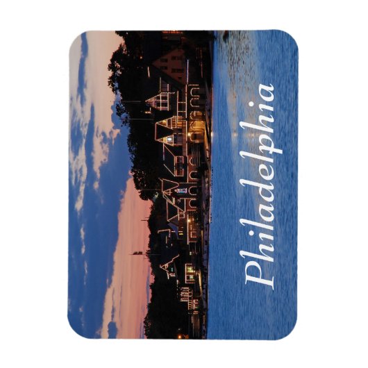 Boathouse Row schemk Magneet (Verticaal)