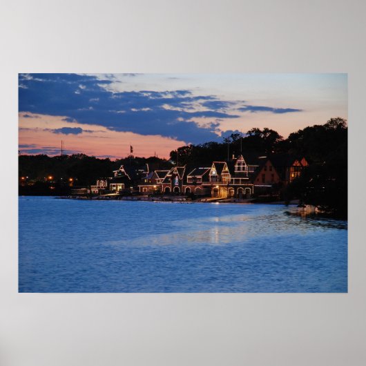 Boathouse Row schemk Poster (Voorkant)