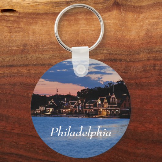 Boathouse Row schemk Sleutelhanger (Voorkant)