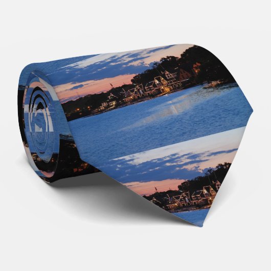 Boathouse Row schemk Stropdas (Opgerold)