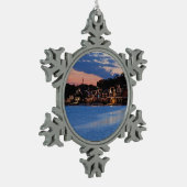 Boathouse Row schemk Tin Sneeuwvlok Ornament (Links)