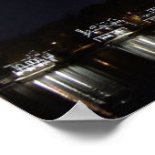 Boathouse Row van Night... Philadelphia, PA Poster (Hoek)