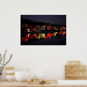 Boathouse Row van Philadelphia met Kerstmis Poster (Keuken)