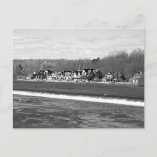 Boathouse Row winter b/w Briefkaart