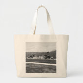 Boathouse Row winter b/w Grote Tote Bag (Voorkant)