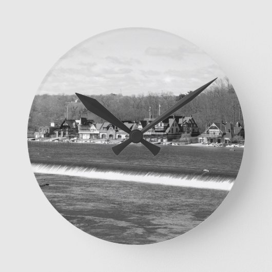 Boathouse Row winter b/w Ronde Klok (Voorkant)