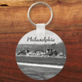 Boathouse Row winter b/w Sleutelhanger (Voorkant)