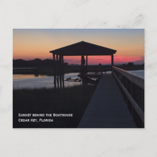 Boathouse Sunset Briefkaart