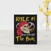 Boating Captain Pirates Fun Pirate Dont Herfst Off Kaart (Gele Bloem)