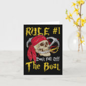 Boating Captain Pirates Fun Pirate Dont Herfst Off Kaart (Gele Bloem)