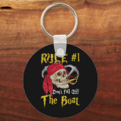 Boating Captain Pirates Fun Pirate Dont Herfst Off Sleutelhanger (Voorkant)
