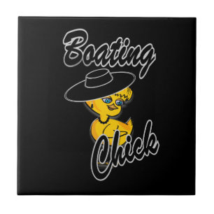 Boating Chick #4 Tegeltje
