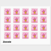 Boating Chick #8 Vierkante Sticker (Vel)