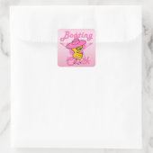Boating Chick #8 Vierkante Sticker (Tas)