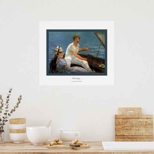 Boating ~ Edouard Manet Poster (Keuken)