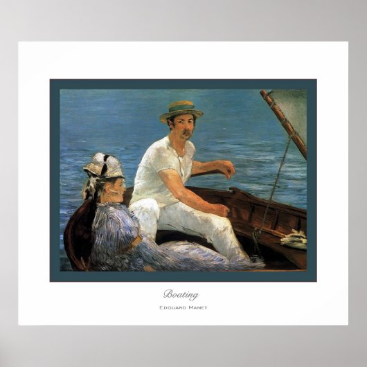 Boating ~ Edouard Manet Poster (Voorkant)