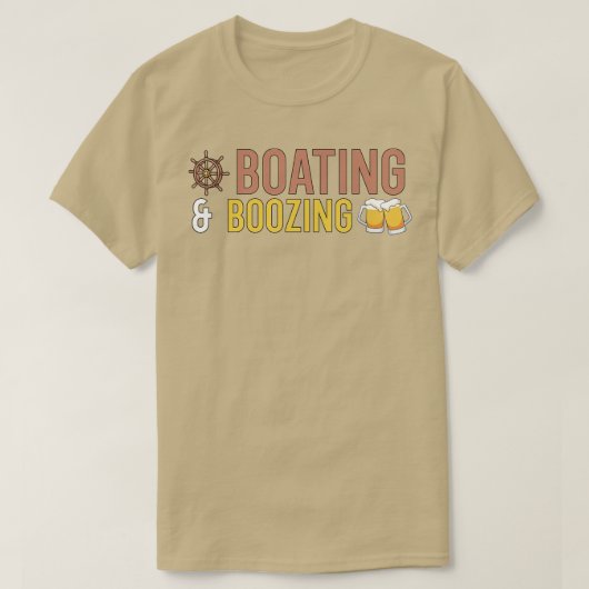 Boating en Boozing 1 T-shirt (Design voorkant)