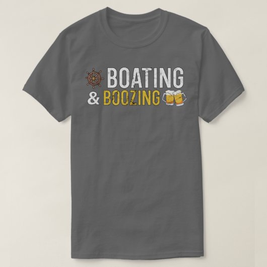 Boating en Boozing T-shirt (Design voorkant)