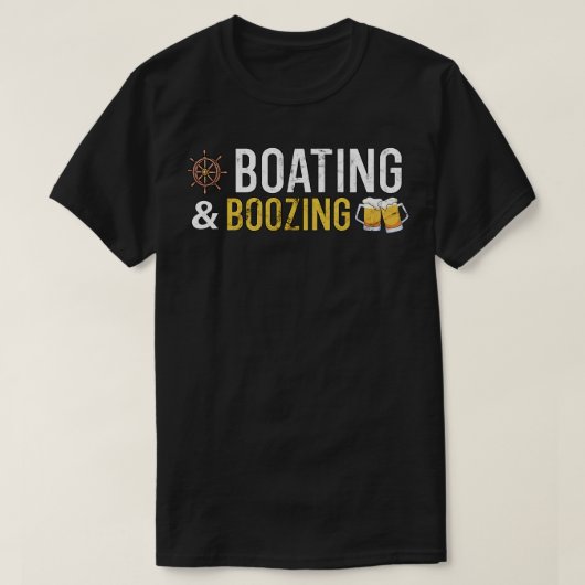 Boating en Boozing T-shirt (Design voorkant)