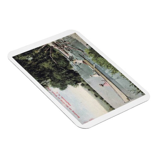 Boating, Highlands, NJ, Vintage Magneet (Rechterzijde)