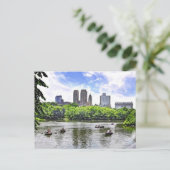 Boating in Central Park Briefkaart (Staand voorkant)
