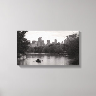 Boating in Central Park NYC (Canvas) Canvas Afdruk